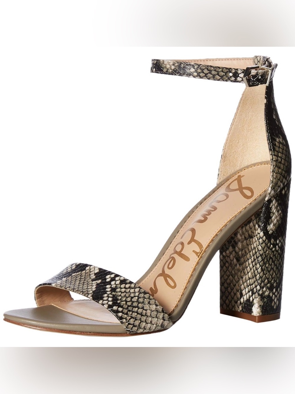 Sam Edelman Daniella Snake Print Sandal Heels Size 9.5